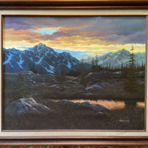 "The Ledges"  Framed Oil Painting by John McGee. Preowned in excellent condition